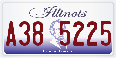 IL license plate A385225