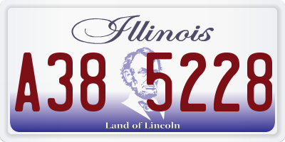 IL license plate A385228