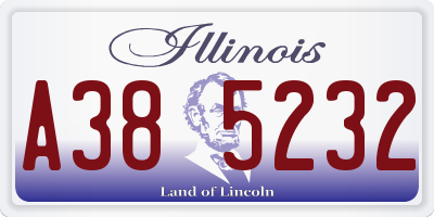 IL license plate A385232
