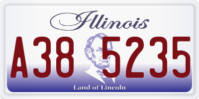 IL license plate A385235