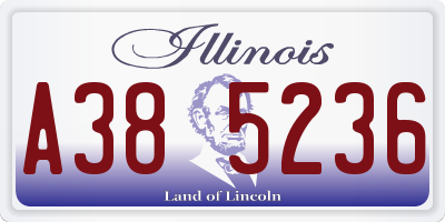 IL license plate A385236