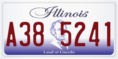 IL license plate A385241