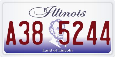 IL license plate A385244
