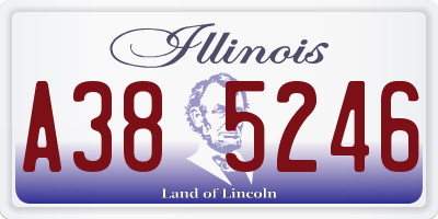 IL license plate A385246