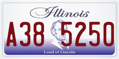 IL license plate A385250
