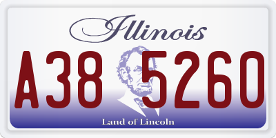 IL license plate A385260