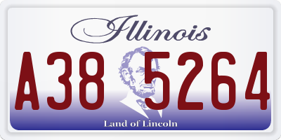 IL license plate A385264