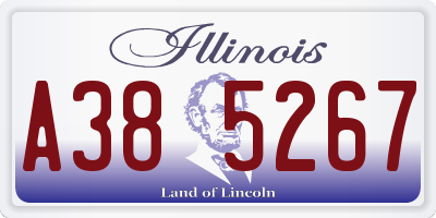 IL license plate A385267