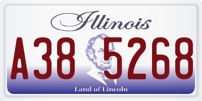 IL license plate A385268