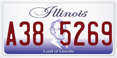 IL license plate A385269