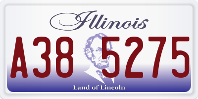 IL license plate A385275