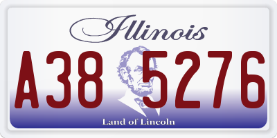 IL license plate A385276