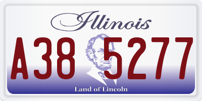 IL license plate A385277