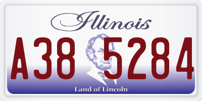 IL license plate A385284