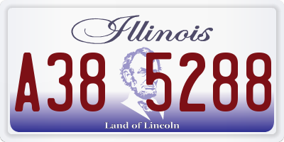 IL license plate A385288