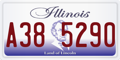 IL license plate A385290