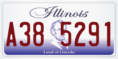 IL license plate A385291