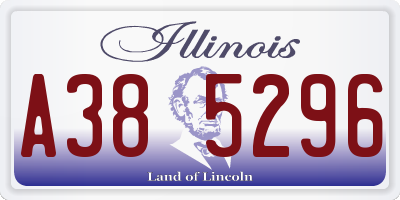 IL license plate A385296