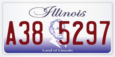IL license plate A385297