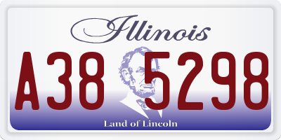 IL license plate A385298