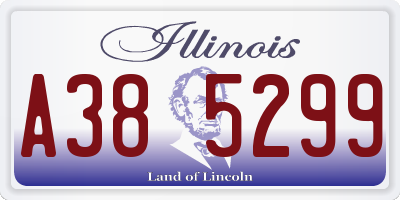IL license plate A385299