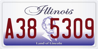 IL license plate A385309