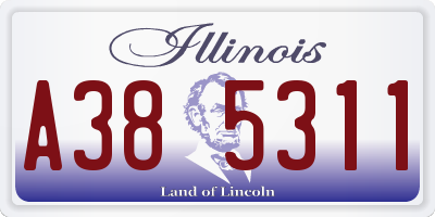 IL license plate A385311