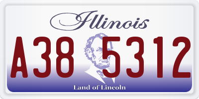 IL license plate A385312