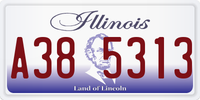IL license plate A385313