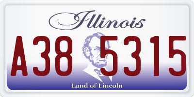 IL license plate A385315