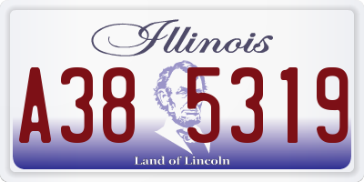 IL license plate A385319