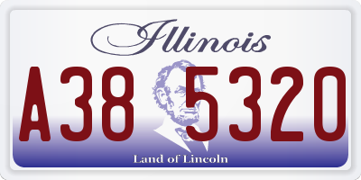 IL license plate A385320
