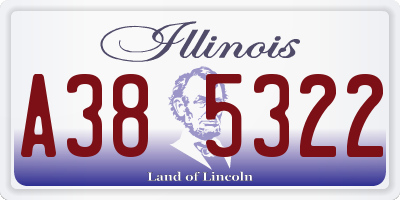 IL license plate A385322