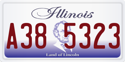 IL license plate A385323
