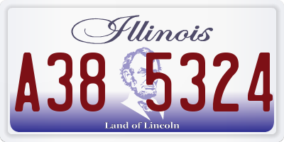 IL license plate A385324