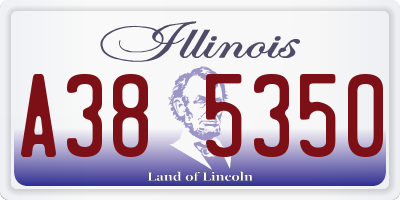 IL license plate A385350