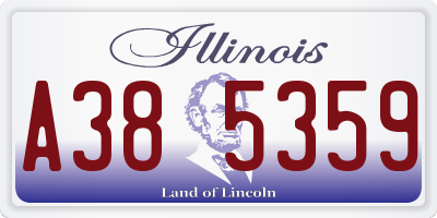 IL license plate A385359