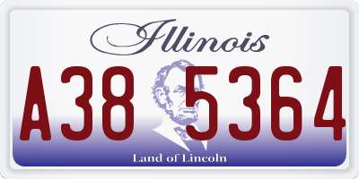 IL license plate A385364