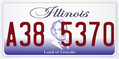 IL license plate A385370