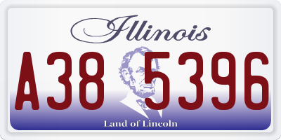 IL license plate A385396