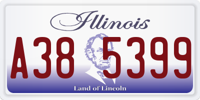IL license plate A385399