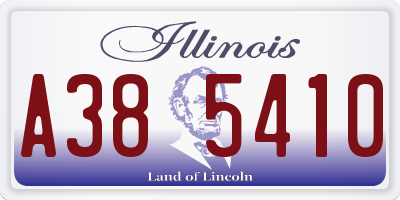 IL license plate A385410