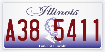 IL license plate A385411