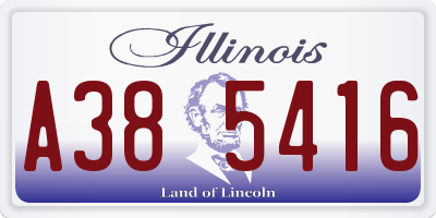 IL license plate A385416