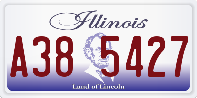 IL license plate A385427