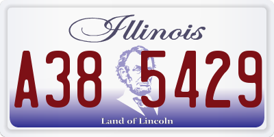 IL license plate A385429