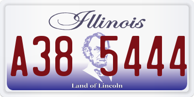 IL license plate A385444