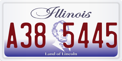 IL license plate A385445