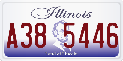 IL license plate A385446