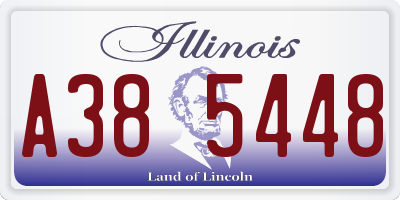 IL license plate A385448